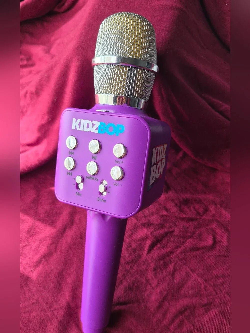 Kidz Bop Bluetooth Karaoke Microphone Purple Move2Play Like NEW